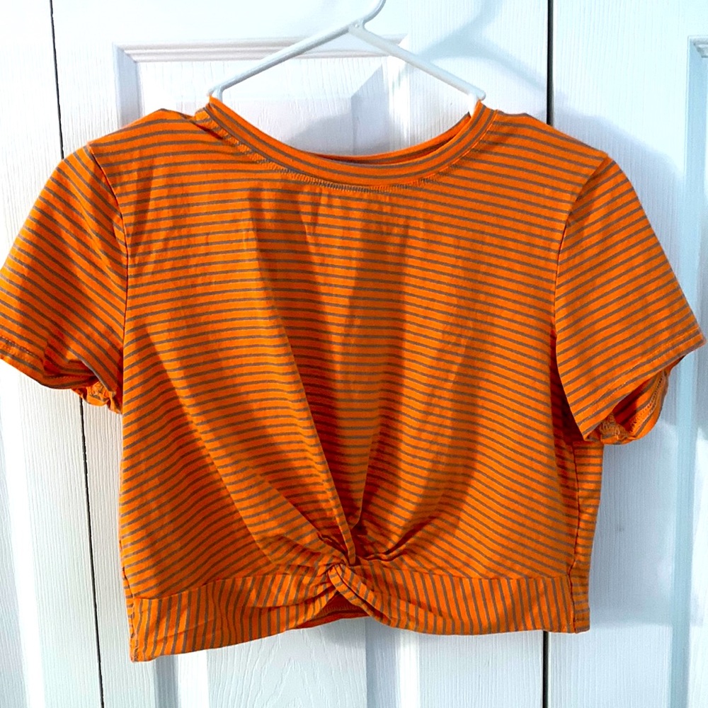 Cropped T-shirt, tag says large but I would say it’s a medium